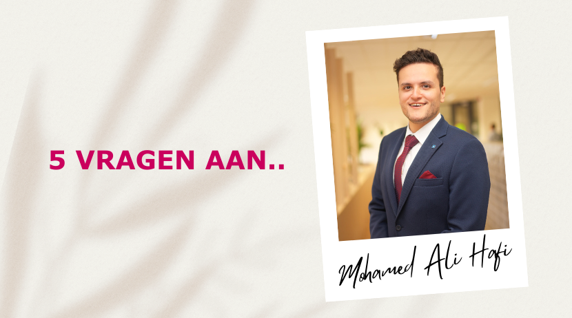 Foto van projectleider Mohamed Ali Hafi bij nieuwsartikel '5 vragen aan..'
