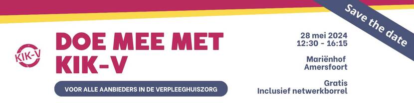 Save the date banner doe mee met KIK-V